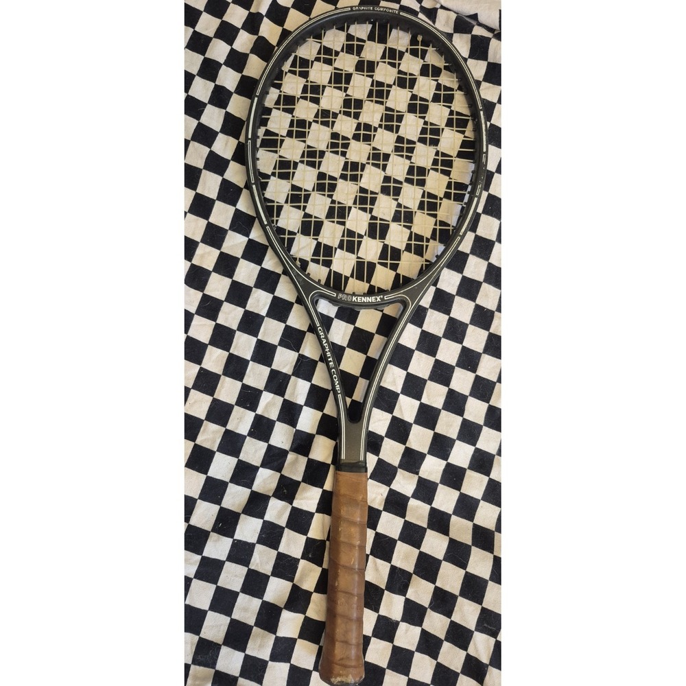 Pro Kennex Graphite Composite Tennis Racket Vintage Leather Grip Taiwan